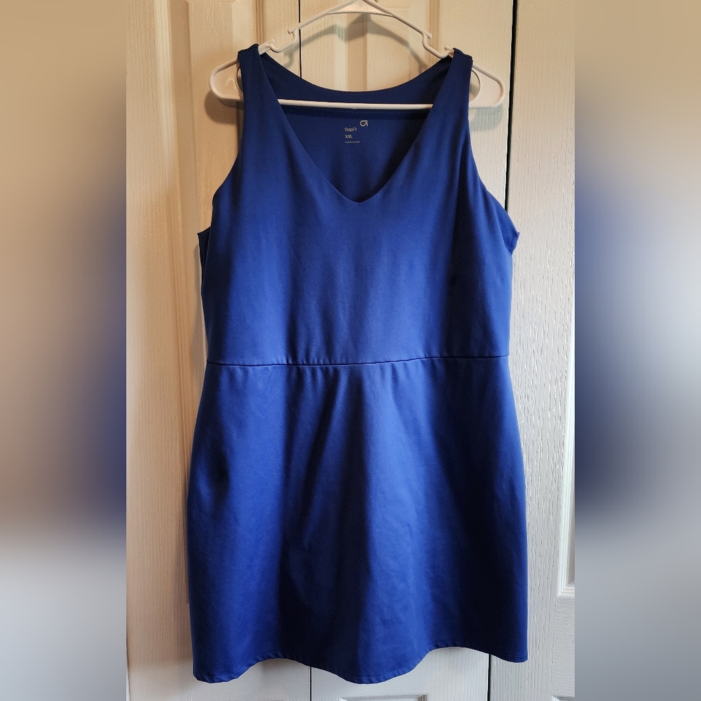 Gap Fit Active Tennis Dress W/ Shorts & Shelf Bra XXL Moisture Wicking